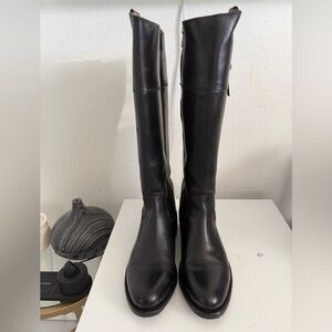 FRYE Jayden Tall Black Leather Boots